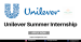 Unilever Summer Internship