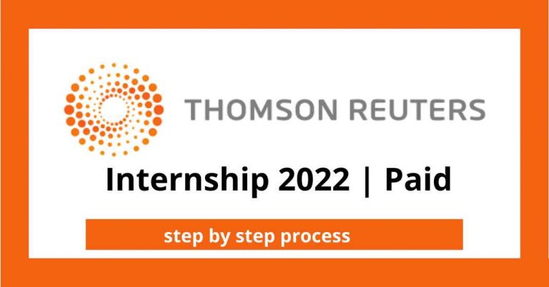 Thomson Reuters Internship 2022 | Paid