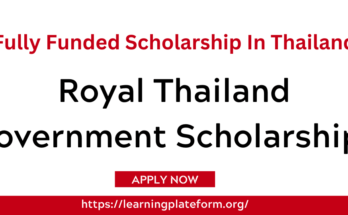 Royal Thailand Government Scholarships
