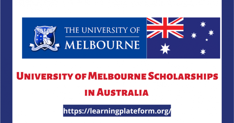 University of Melbourne Scholarships in Australia 2022
