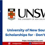 University of New South Wales Scholarships