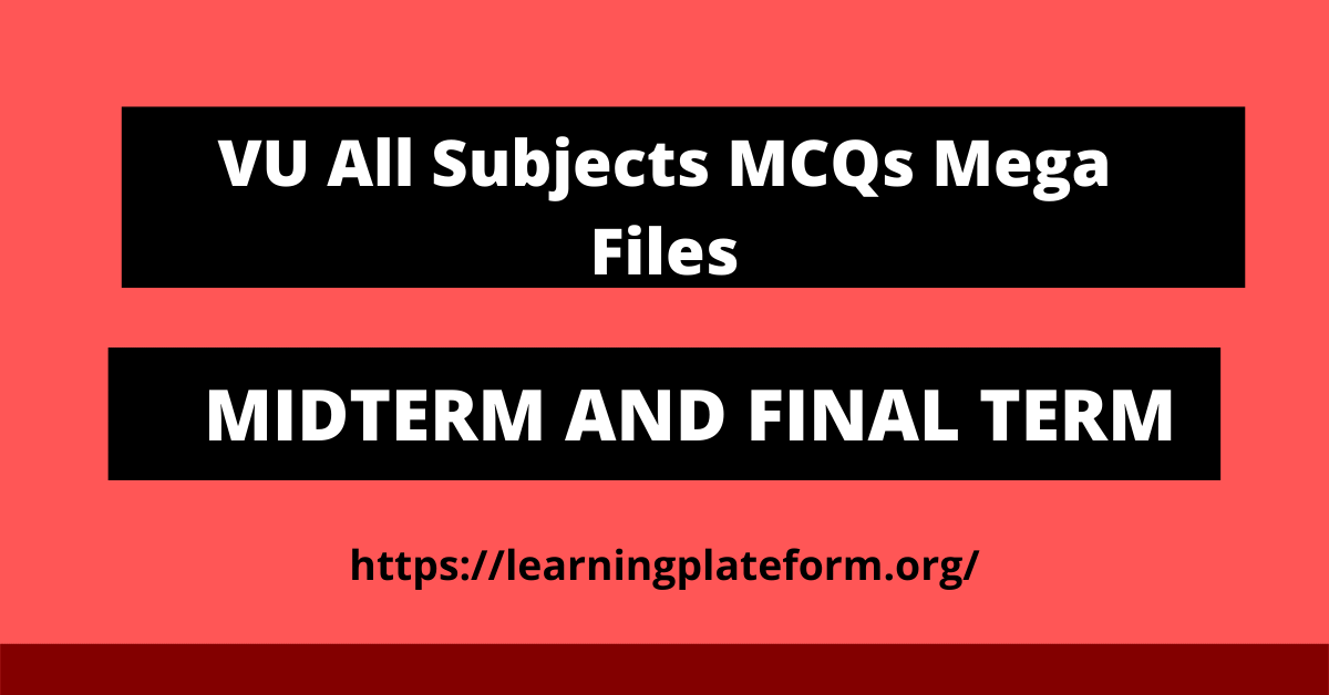 VU All Subjects Mega Files