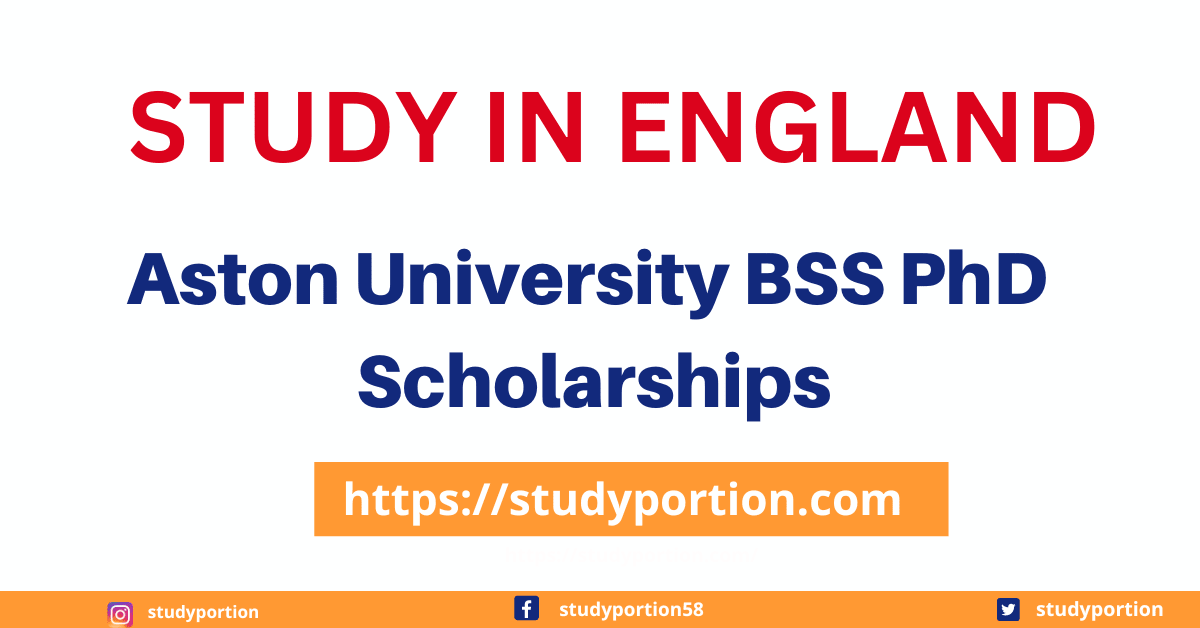 Aston University BSS PhD Scholarships