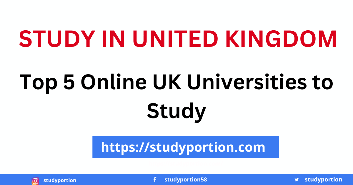 Top 5 Online UK Universities to Study