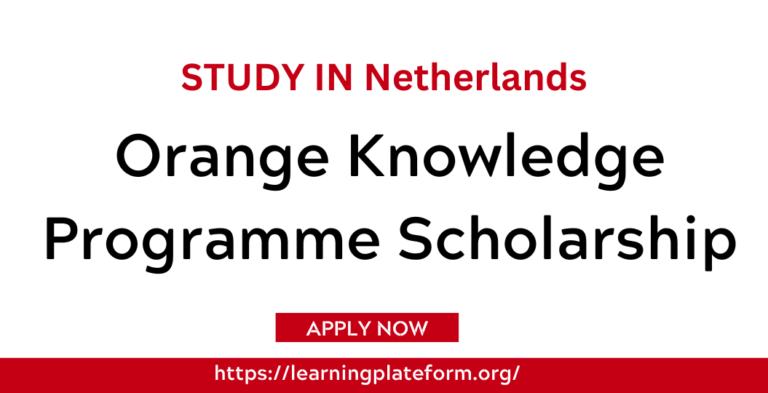 Orange Knowledge Programme Scholarship